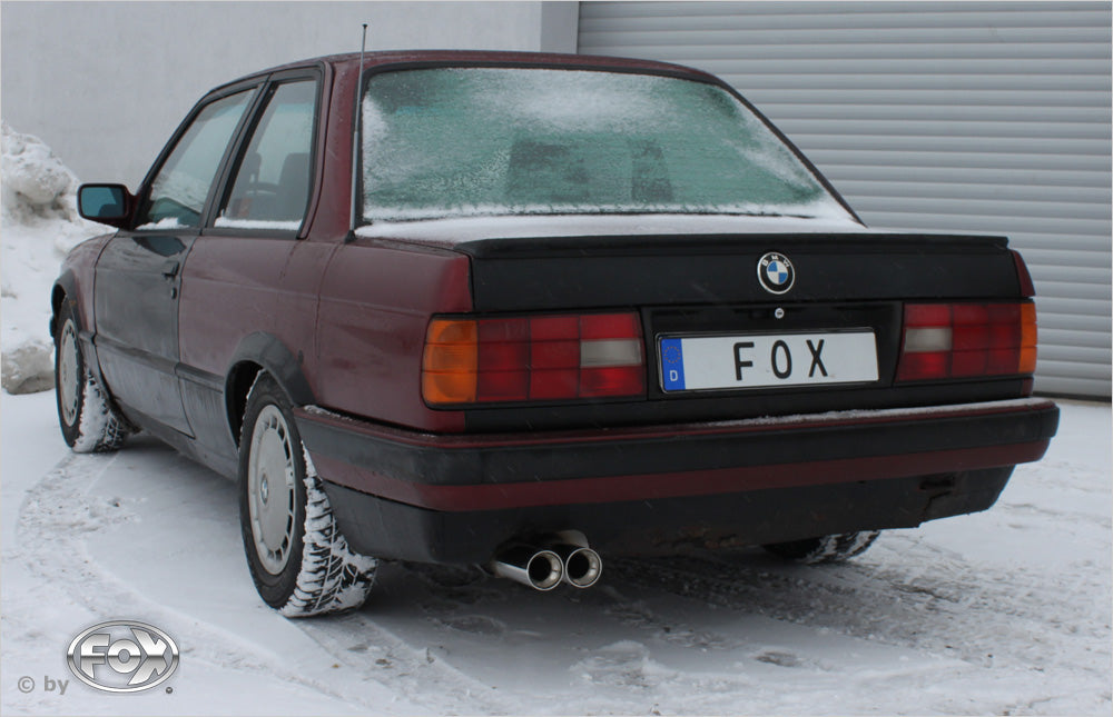 FOX BMW E30 320i/ 325i Facelift Endschalldämpfer - 2x76 Typ 13