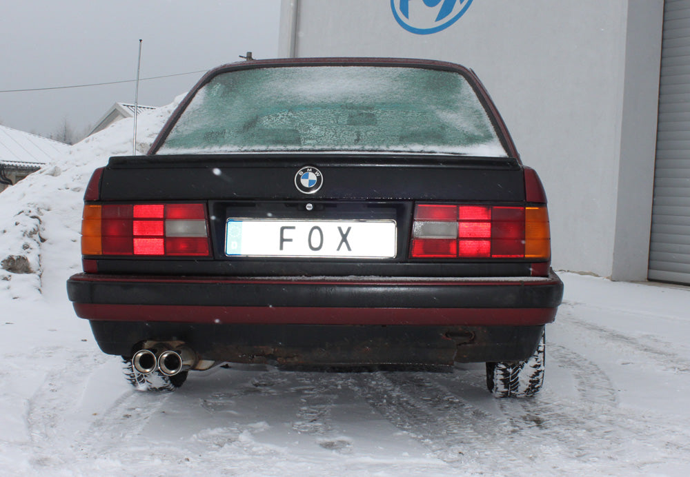 FOX BMW E30 320i/ 325i Facelift Endschalldämpfer - 2x76 Typ 13