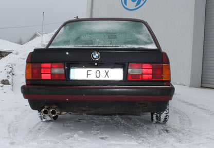 FOX BMW E30 320i/ 325i Facelift Endschalldämpfer - 2x76 Typ 13