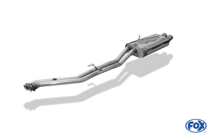FOX BMW E30 320i/ 325i Facelift Endschalldämpfer - 2x76 Typ 13
