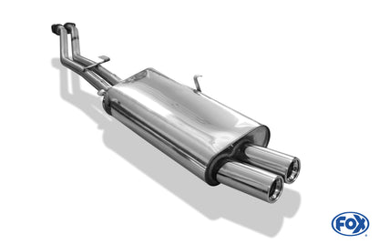 FOX BMW E30 320i/ 325i Facelift Endschalldämpfer - 2x76 Typ 13