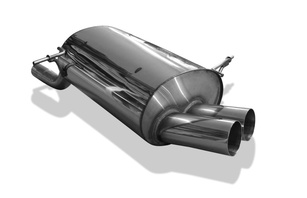 FOX BMW E36 316i/318Ti Compact Endschalldämpfer - 2x80 Typ 10