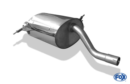 FOX BMW E36 316i/318Ti Compact Endschalldämpfer - 2x80 Typ 10