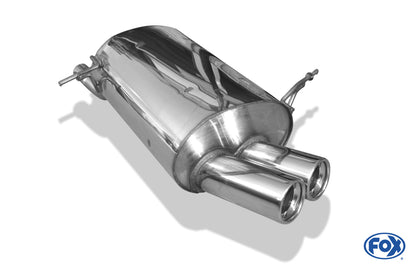 FOX BMW E36 316i/318Ti Compact Endschalldämpfer - 2x80 Typ 13