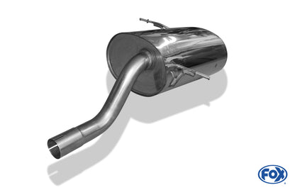 FOX BMW E36 316i/318Ti Compact Endschalldämpfer - 2x80 Typ 13
