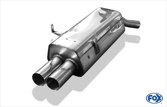 FOX BMW E36 316/ 318/ 320/ 323/ 325/ 328 Endschalldämpfer - 2x76 Typ 10