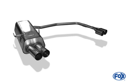 FOX BMW E36 316/ 318/ 320/ 323/ 325/ 328 Endschalldämpfer Ausgang rechts/links - 2x76 Typ 10 rechts/links