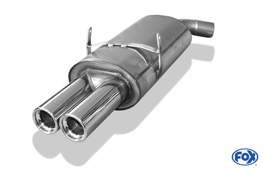 FOX BMW E36 318is Endschalldämpfer Ø63,5 - 2x76 Typ 13
