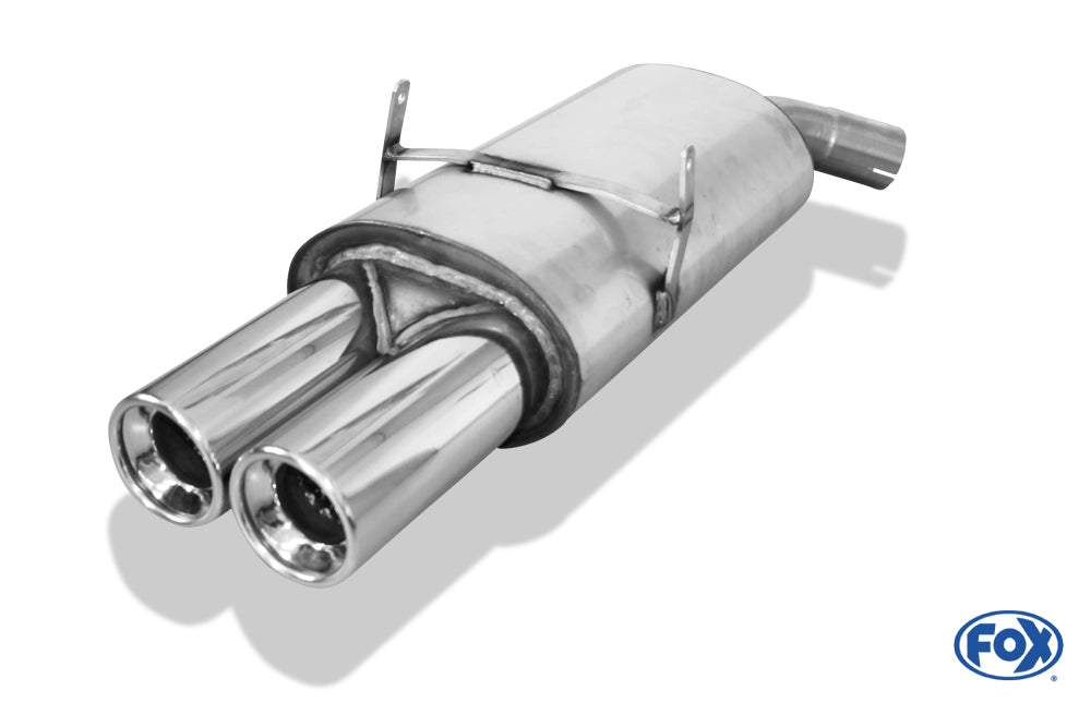 FOX BMW E36 318is Endschalldämpfer Ø63,5 - 2x90 Typ 13