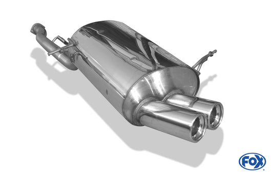 FOX BMW E36 316Ti Endschalldämpfer - 2x80 Typ 13