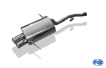 FOX BMW E36 316Ti Endschalldämpfer - 2x80 Typ 13