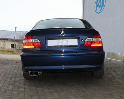 FOX BMW E46 320/ 323/ 325/ 328/ 330 Endschalldämpfer zweiflutig - 2x76 Typ 10