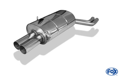 FOX BMW E46 320/ 323/ 325/ 328/ 330 Endschalldämpfer zweiflutig - 2x76 Typ 10