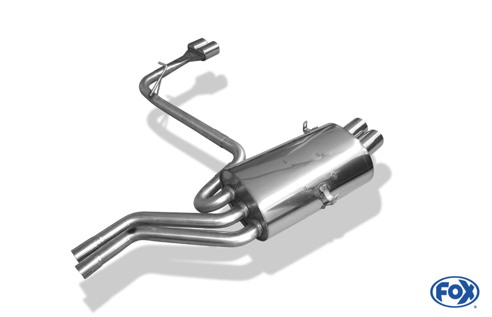 FOX BMW E46 320/ 323/ 325/ 328/ 330 Endschalldämpfer Ausgang rechts/links zweiflutig - 2x76 Typ 10 rechts/links