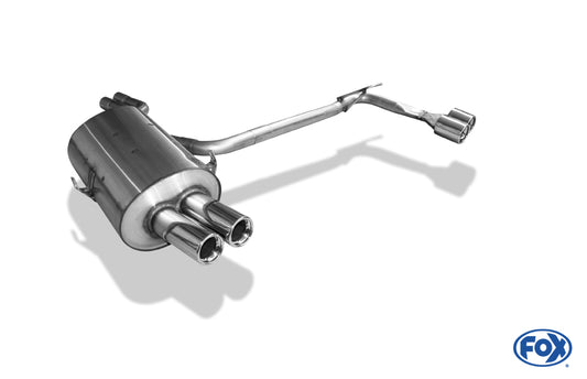 FOX BMW E46 320/ 323/ 325/ 328/ 330 Endschalldämpfer Ausgang rechts/links zweiflutig - 2x76 Typ 13 rechts/links
