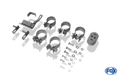 FOX BMW E46 320/ 323/ 325/ 328/ 330 Endschalldämpfer Ausgang rechts/links zweiflutig - 2x76 Typ 10 rechts/links