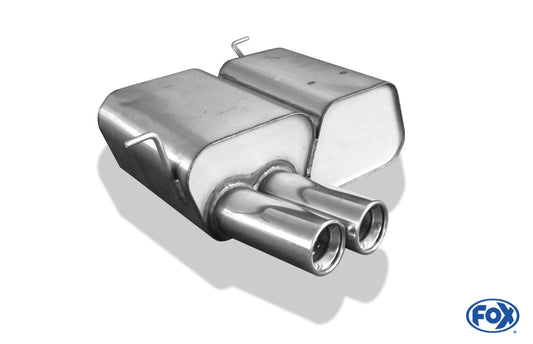 FOX BMW E46 316Ti/ 318Ti/ 325Ti Endschalldämpfer - 2x80 Typ 13