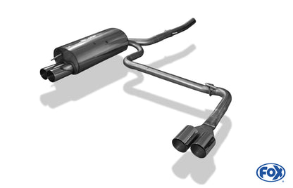 FOX BMW E46 320d Endschalldämpfer Ausgang rechts/links einflutig - 2x76 Typ 10 rechts/links