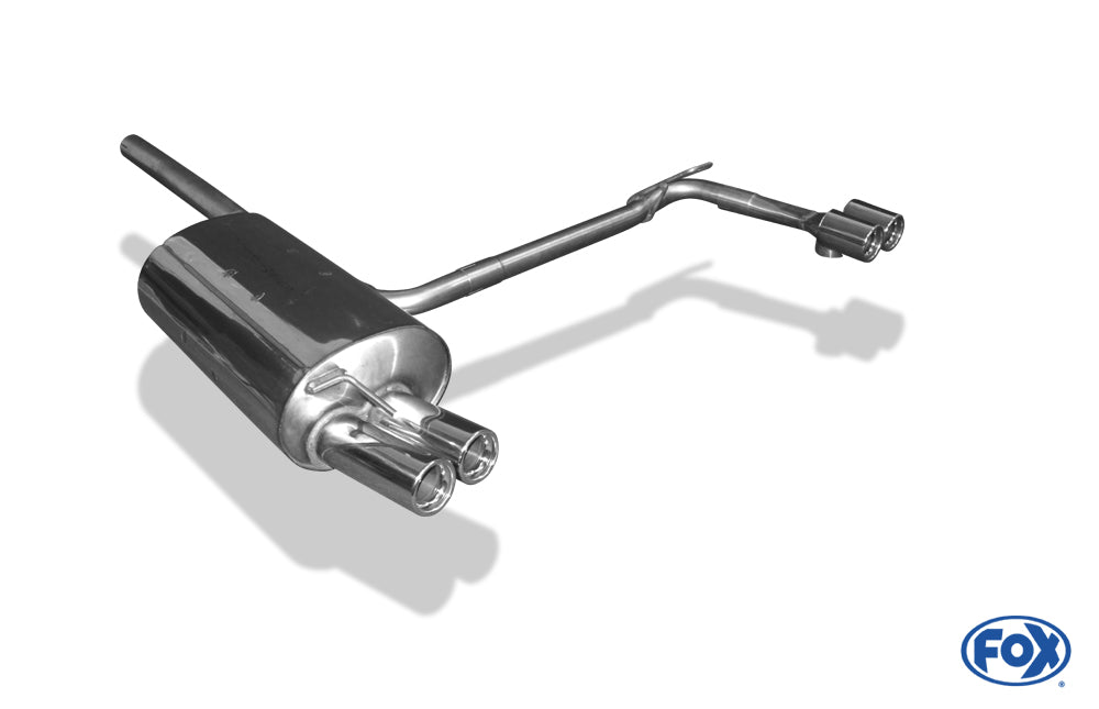 FOX BMW E46 320d Endschalldämpfer Ausgang rechts/links einflutig - 2x76 Typ 13 rechts/links