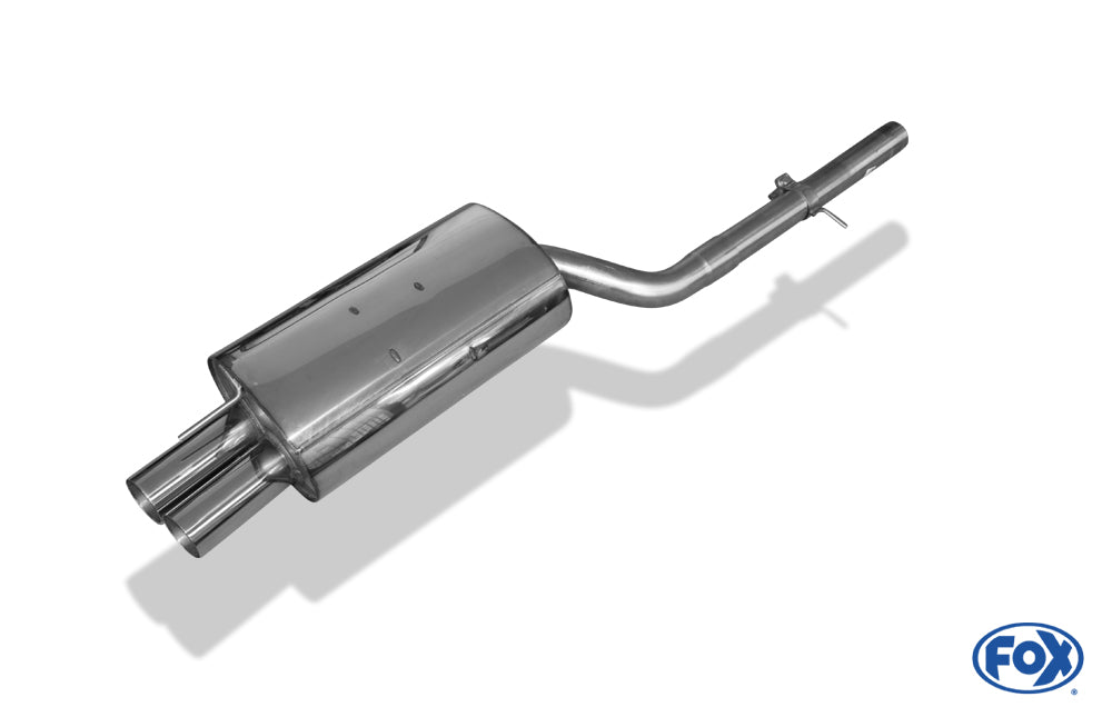 FOX BMW E46 320d Endschalldämpfer einflutig - 2x76 Typ 10