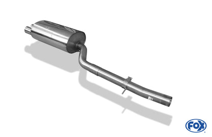 FOX BMW E46 320d Endschalldämpfer einflutig - 2x76 Typ 10