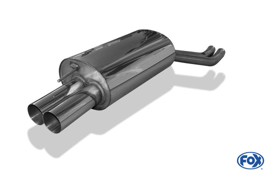 FOX BMW E46 330d/ 330xd Endschalldämpfer zweiflutig - 2x76 Typ 10
