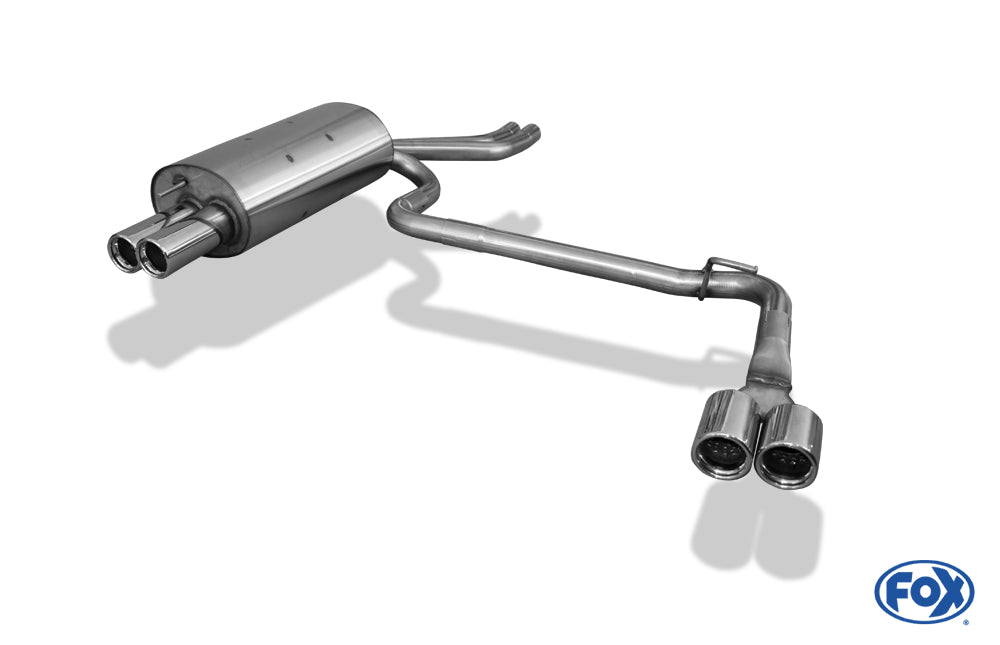 FOX BMW E46 330d/ 330xd Endschalldämpfer Ausgang rechts/links zweiflutig - 2x76 Typ 13 rechts/links