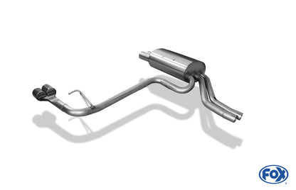 FOX BMW E46 330d/ 330xd Endschalldämpfer Ausgang rechts/links zweiflutig - 2x76 Typ 13 rechts/links