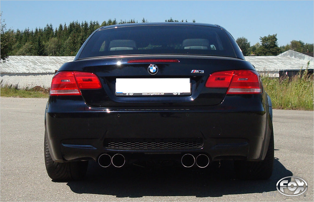 FOX BMW E92/93 M3 Coupe/ Cabrio Endschalldämpfer rechts/links - 2x90 Typ 10 rechts/links