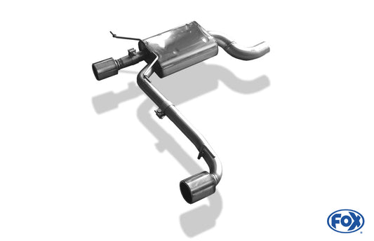 FOX BMW E90/91/92 - 325d/ 330d Endschalldämpfer Ausgang rechts/links - 1x90 Typ 12 rechts/links