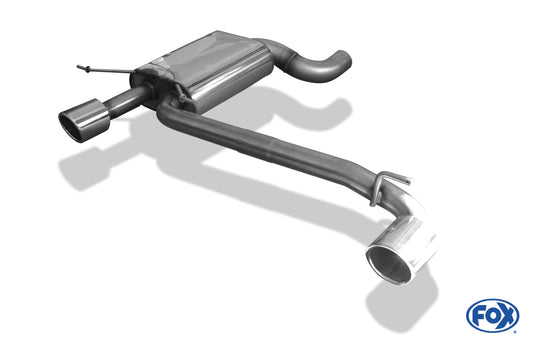 FOX BMW E90/91/92 - 325d/ 330d Endschalldämpfer Ausgang rechts/links - 1x90 Typ 16 rechts/links