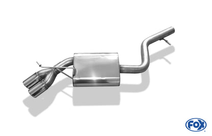 FOX BMW E90/91/92 - 320d Endschalldämpfer - 2x76 Typ 17