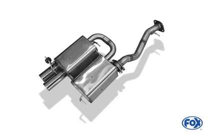 FOX BMW E90/91 - 325i Endschalldämpfer - 2x80 Typ 24