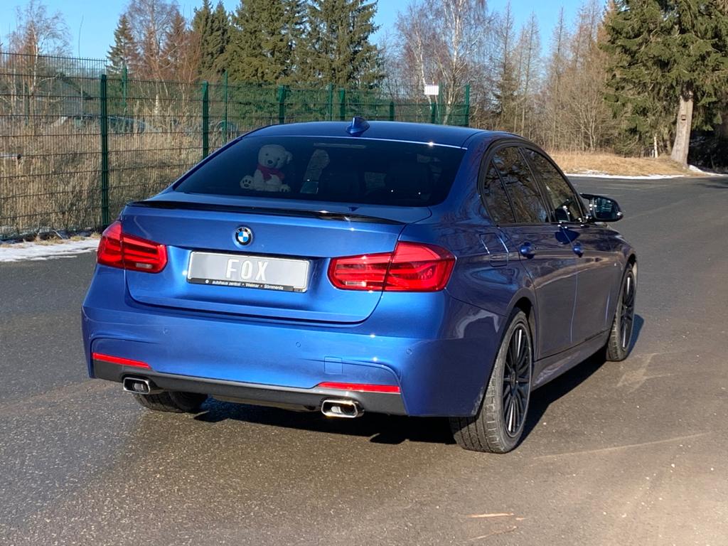 FOX BMW F30/31 - 330i xDrive Endschalldämpfer quer Ausgang rechts/links - 145x65 Typ 59 rechts/links - mit Abgasklappe im linken Endrohr