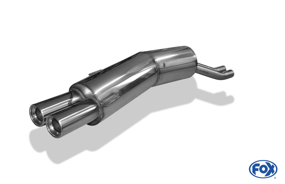 FOX BMW E34 525i/530i Endschalldämpfer - 2x80 Typ 13