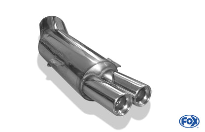 FOX BMW E34 525i/530i Endschalldämpfer - 2x80 Typ 13