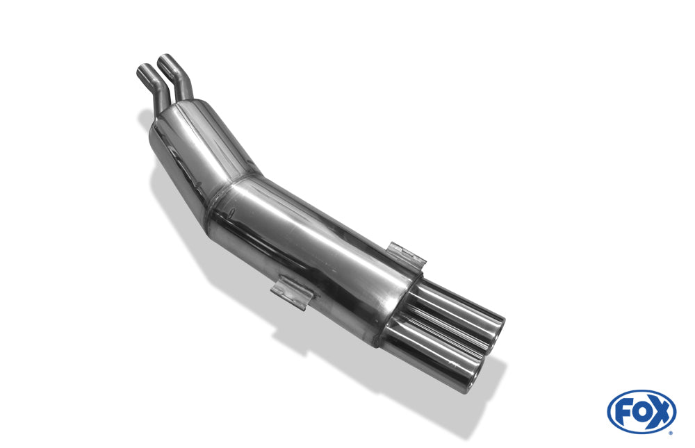 FOX BMW E34 525i/530i Endschalldämpfer - 2x80 Typ 13