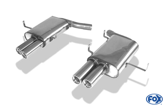 FOX BMW E39 M5 Endschalldämpfer rechts/links - 2x80 Typ 13 recht/links