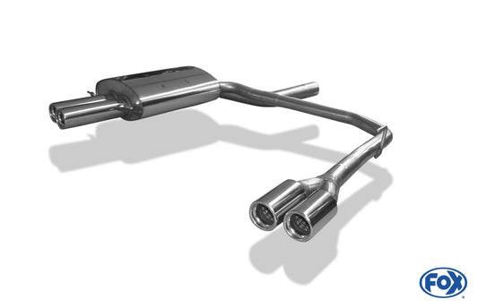FOX BMW E60 520d 525d 530d Endschalldämpfer Ausgang rechts/links - 2x76 Typ 13 rechts/links