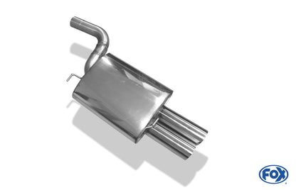 FOX BMW E60/61 540i 545i Endschalldämpfer - 2x90 Typ 25