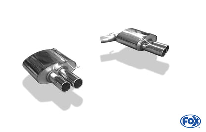 FOX BMW F10 535i Endschalldämpfer rechts/links - 2x80 Typ 12 rechts/links