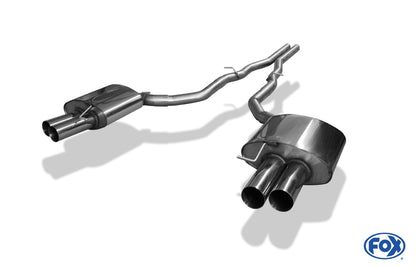FOX BMW F10/F11 525d 530d Endschalldämpfer rechts/links - 2x80 Typ 10 rechts/links