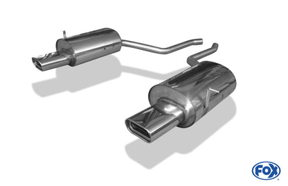 FOX BMW E38 730i/ 735i/ 740i - Mit Stoßstangenausschnitt Endschalldämpfer rechts/links - 160x80 Typ 53 rechts/links