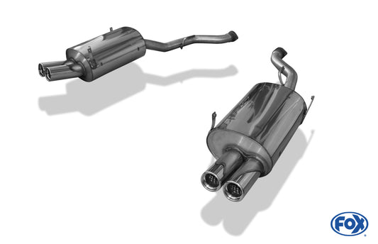 FOX BMW Z3 M Endschalldämpfer rechts/links - 2x76 Typ 13 rechts/links