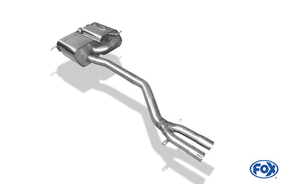 FOX BMW Z4 E85 Endschalldämpfer inkl. Y-Verbindungsrohr 2x50mm - 2x80 Typ 13