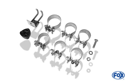 FOX BMW Z4 E85 Endschalldämpfer Ausgang rechts/links inkl. Y-Verbindungsrohr 2x50mm - 2x76 Typ 10  rechts/links