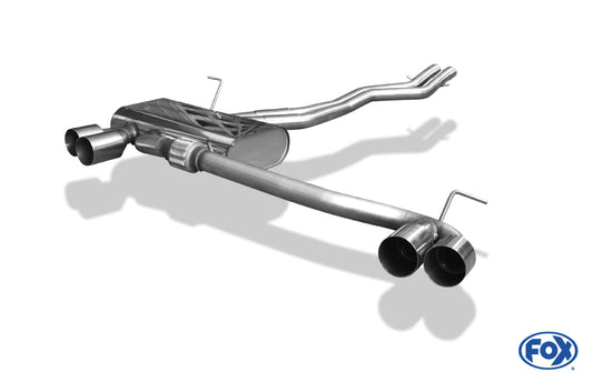 FOX BMW Z4 E85 Endschalldämpfer Ausgang rechts/links - 2x80 Typ 10 rechts/links