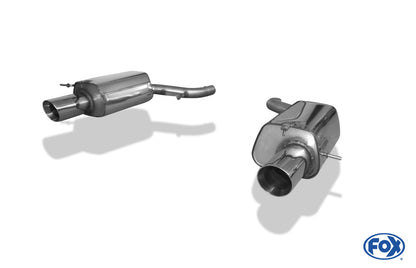 FOX BMW Z4 E89 - sDrive 35i Endschalldämpfer rechts/links - 1x100 Typ 25 rechts/links