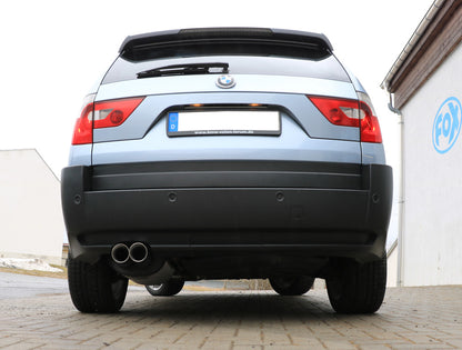 FOX BMW X3 - X53 Endschalldämpfer auf original Vorschalldämpfer - 2x80 Typ 25