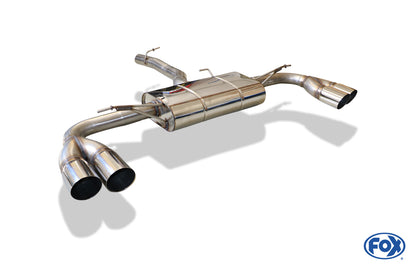 FOX BMW X3 F25 Endschalldämpfer quer Ausgang rechts/links - 2x90 Typ 14 rechts/links